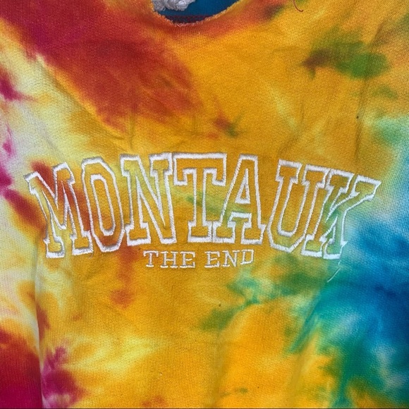 MONTAUK THE END Exist Tie Dye Cree Neck Sweater - Picture 2 of 9